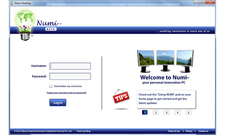 Numi Desktop Application